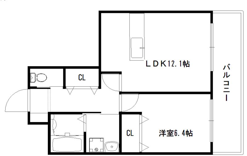 フレーヴァー七瀬川 間取り