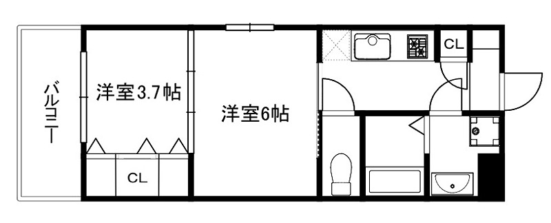 CREST TAPP 京都二条 間取り