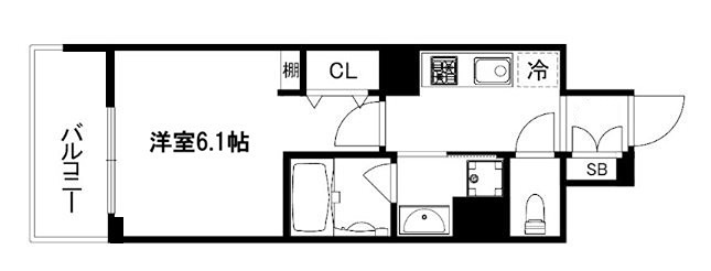 アスヴェル京都四条西院 間取り