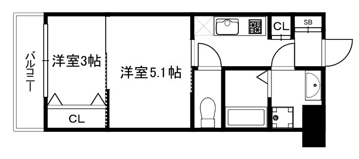 クレストタップ京都丹波口 間取り