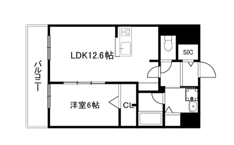 KCCフラット西京極 間取り