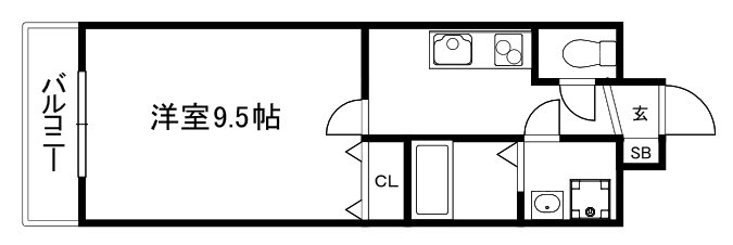 VILLA MARY五条 間取り