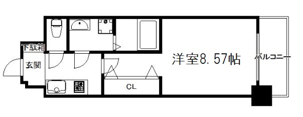 レジディア京都駅前 間取り