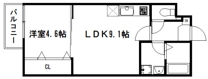 More五条Ⅱ 間取り