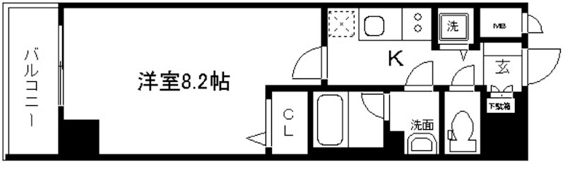 アスヴェル京都二条駅前Ⅱ 間取り