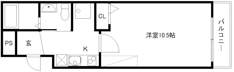 フラッティ毘沙門町 間取り