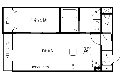 ラシーネ五條 間取り