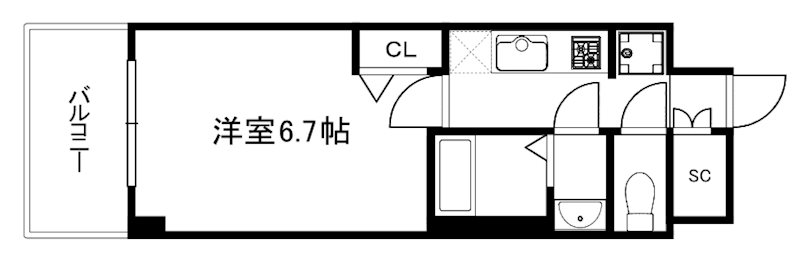 プレサンス京都東寺 間取り