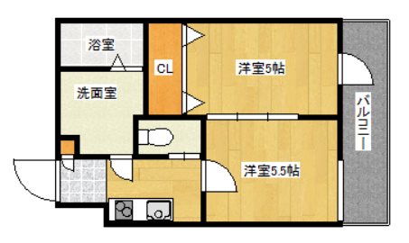 ベレーザ西陣Ⅰ 間取り