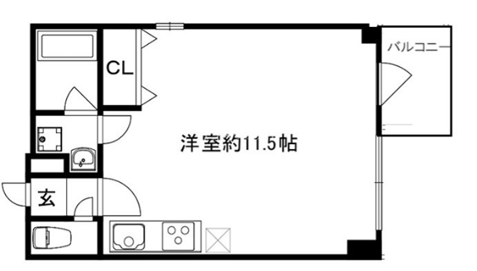 CALM姉小路通 間取り