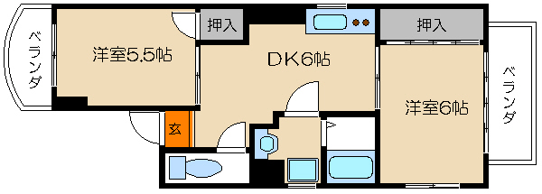 八星ハイツ 間取り