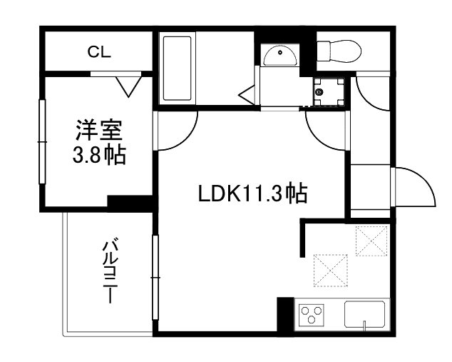 D-room葛野大路御池 間取り