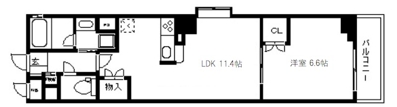 ベラジオ四条烏丸Ⅲ 間取り