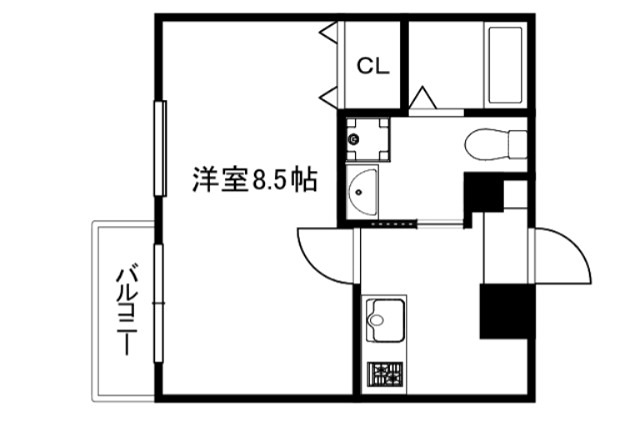 THE　CITY　RESIDENCE　京都西大路 間取り