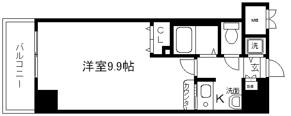 エステムコート御所南Ⅱ 間取り