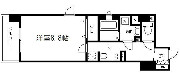 アスヴェル京都三条通 間取り