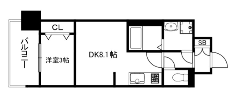 プレサンスTHE　KYOTO　新町通 間取り