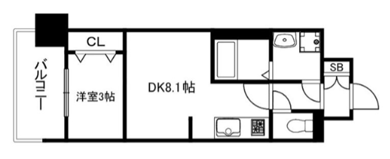 プレサンスTHE　KYOTO　新町通 間取り