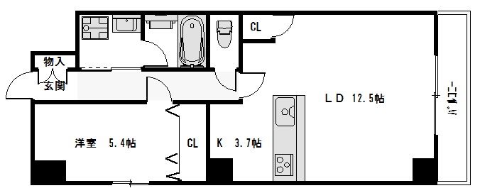 リヴェール綾堀川 間取り