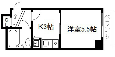 ライオンズマンション京都三条 間取り