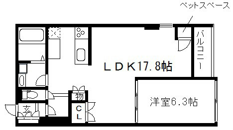 ヴィラスタジオーネ御所南 間取り