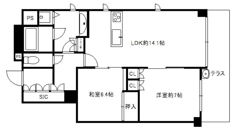 ゼファー京都上長者町通 間取り