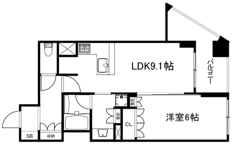 リーガル京都堀川五条通りⅡ 間取り