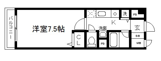 South East千（サウスイースト） 間取り