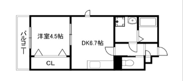 ベレーザ西陣Ⅰ 間取り