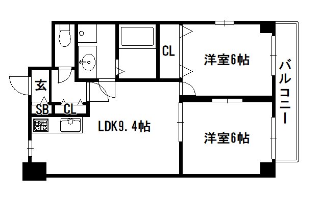 クレアール弐番館 間取り