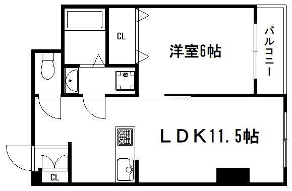 墨染コーポ 間取り