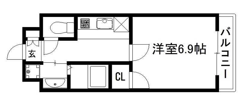 京都府京都市南区東九条西岩本町35-3 間取り