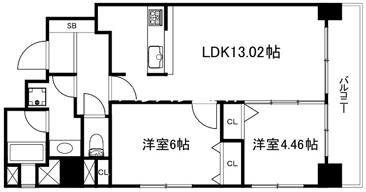 レジディア京都駅前 間取り