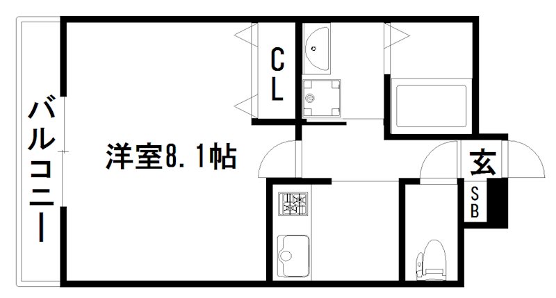 クレドール東福寺 間取り
