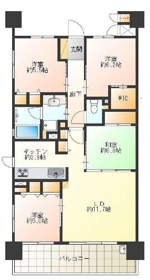 イニシア梅小路公園 間取り