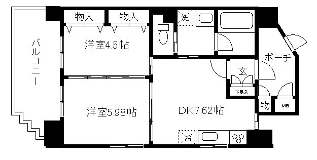 セントポーリア西大路七条 間取り