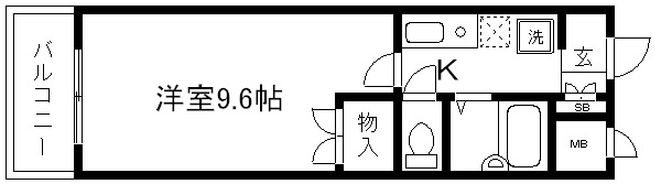 タウンルームキシ 間取り