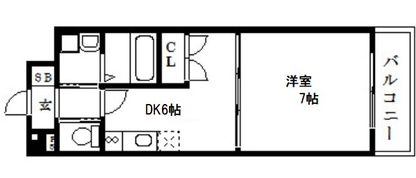 レジディア京都壬生（Ricchezza西村） 間取り