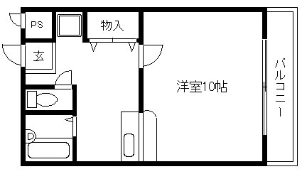ベルメール北大路 間取り