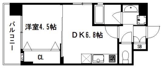べラジオ京都烏丸十条Ⅱ 間取り