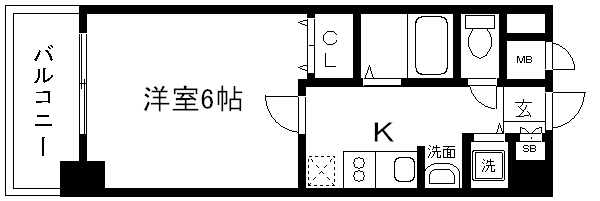 アクロス京都七条鴨川御苑 間取り