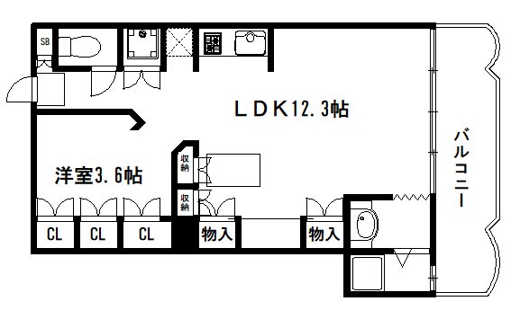 シャルマン北白川ハイツ 間取り