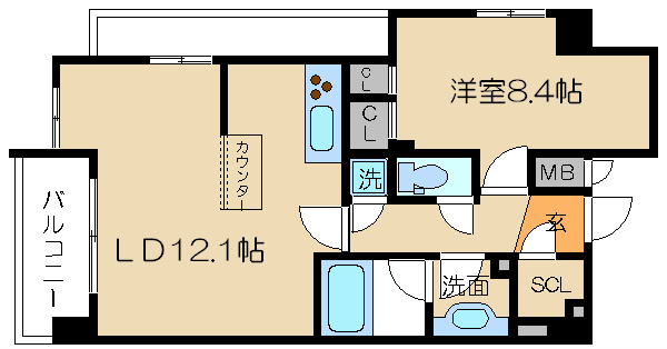 レジディア洛北 間取り