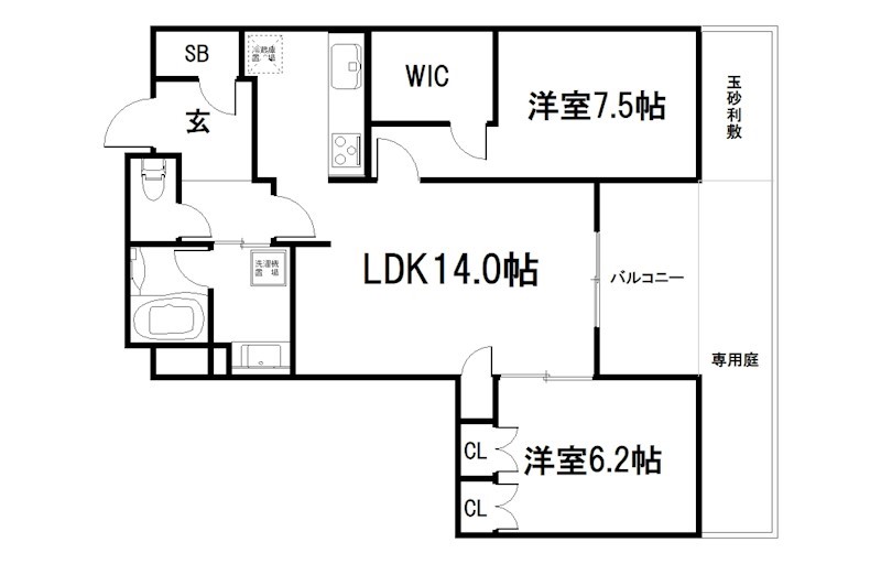 プレージア京都聖護院ノ邸 間取り