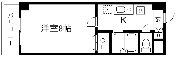 フェニックス堀川Ⅱ 間取り