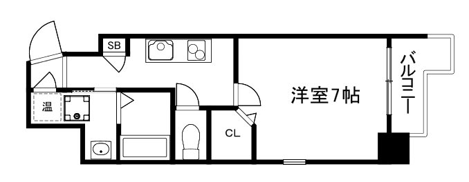 GLANZ七条通 間取り