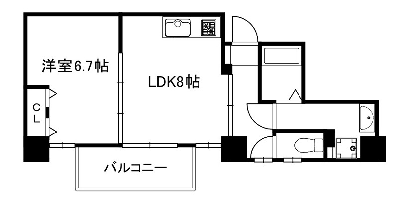 VILLA MARY五条 間取り