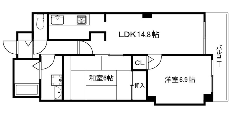 パインフィールド吉祥院 間取り