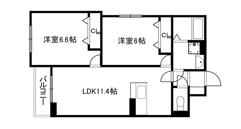 グロブナーコート丹波口 間取り