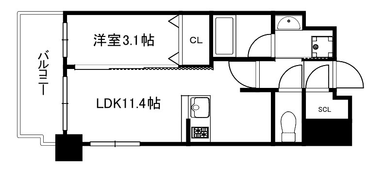 エステムコート京都梅小路公園 間取り